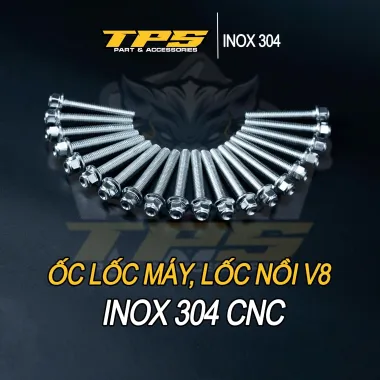 Ốc lốc máy inox 304-V8