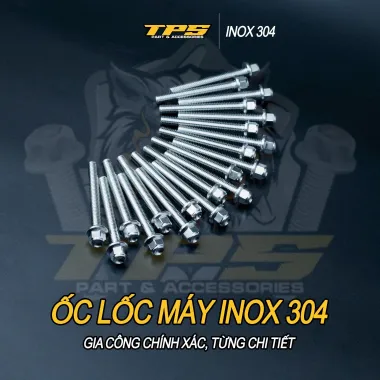 Ốc lốc máy inox 304-V8