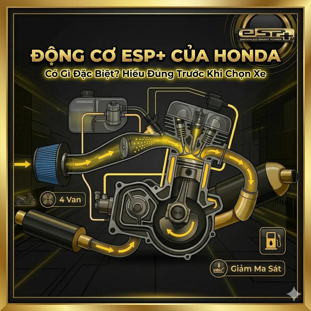 Động Cơ ESP+ Của Honda Có Gì Đặc Biệt? Hiểu Đúng Trước Khi Chọn Xe